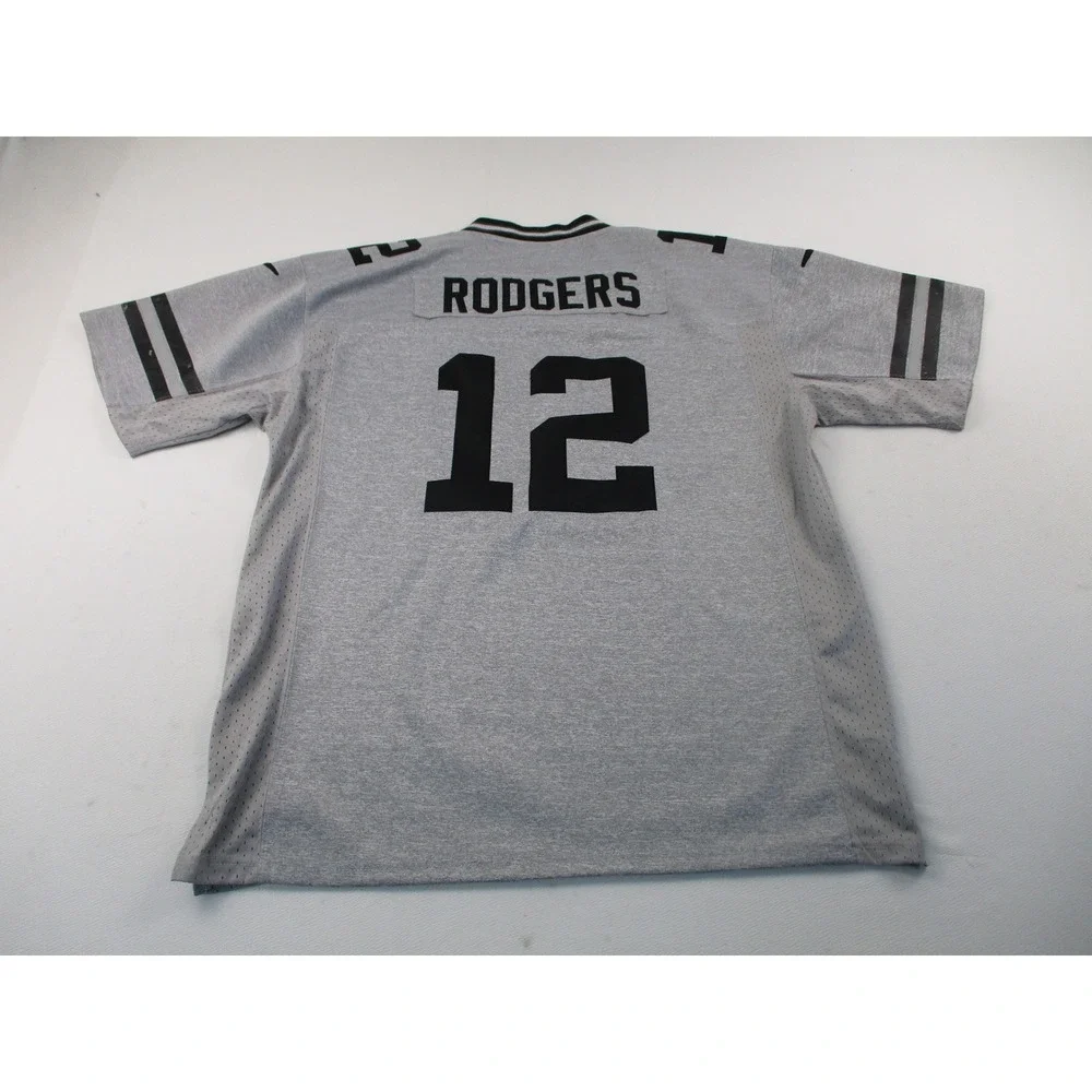 Nike Jersey Mens Large Gray Aaron Rodgers Green Bay Packers NFL Gridiron Limited